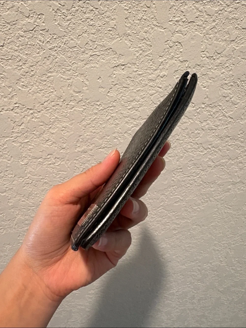 Burberry Black Leather Men's Bifold Wallet